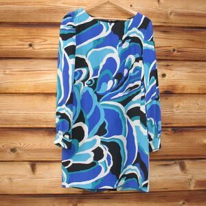 Trina Turk Silk Print Mod Shift Dress